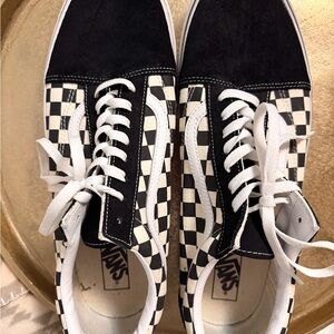 Vans Black and White Checkerboard Shoes